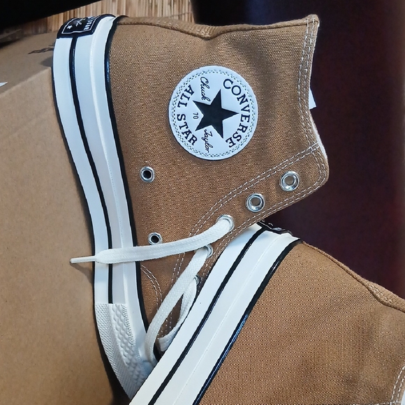 Converse Shoes - Converse High Top Sneakers in Tan